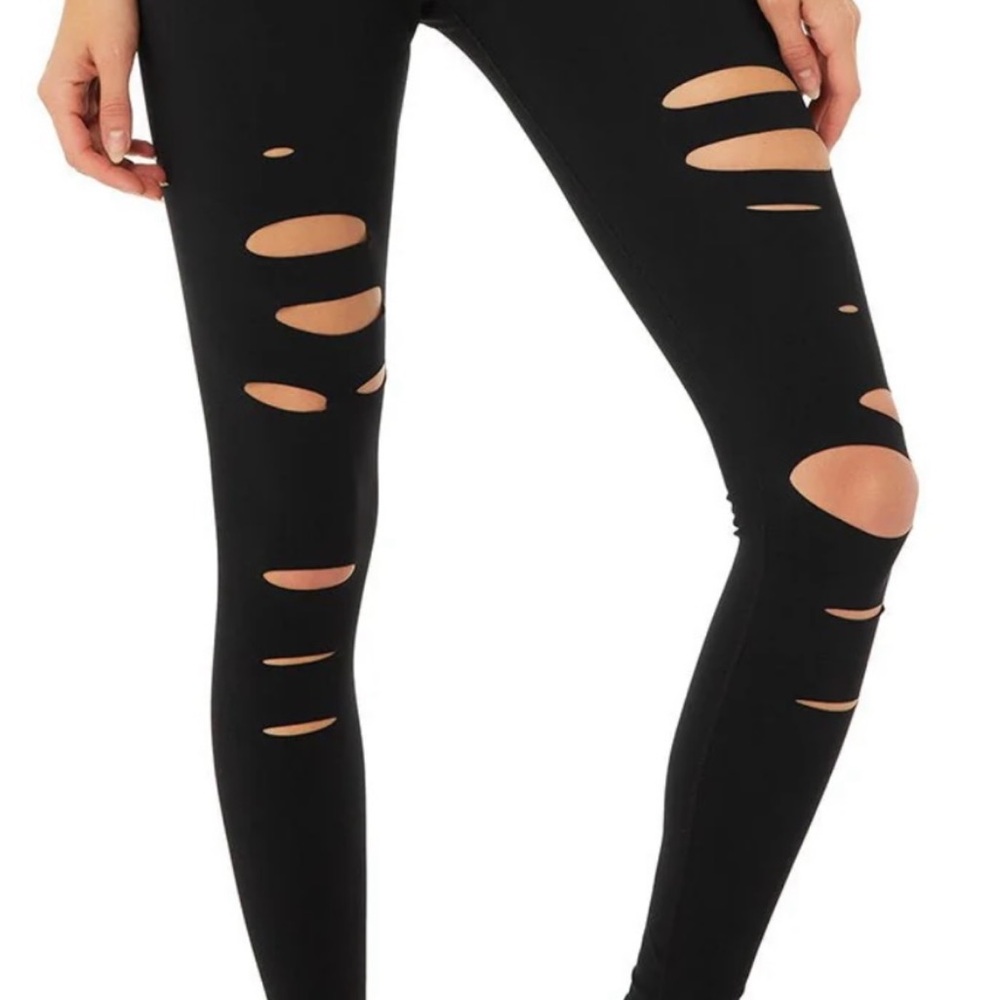 ALO Yoga Black Cut-Out Leggings